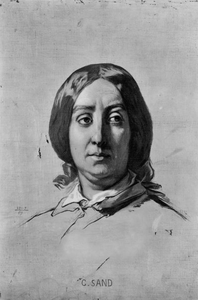 Portrait of George Sand by Thomas Couture
